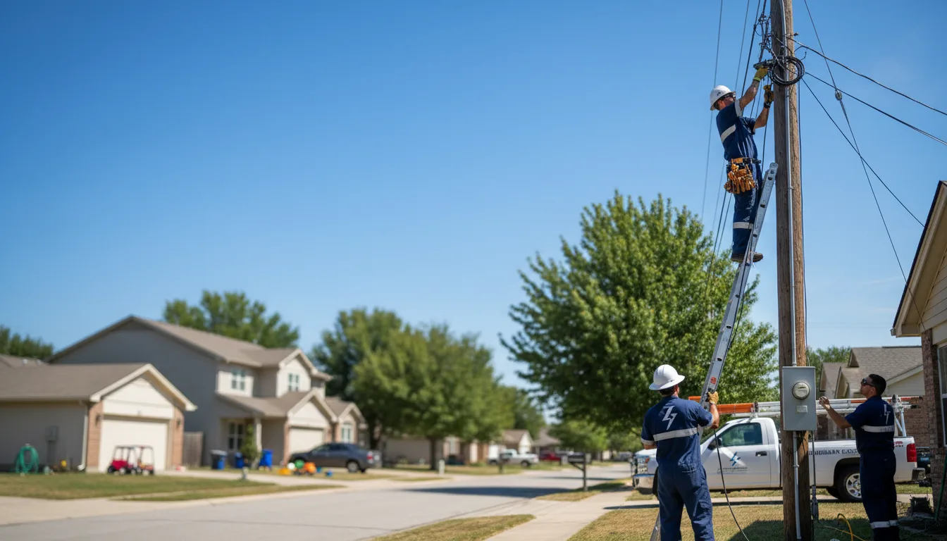 Residential electrician providing installation services in Grimes, IA